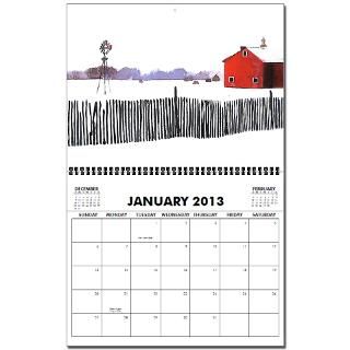 Farmland Home Office  2010 Red Barn Calendar  12 pages of Red Barns