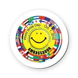 World Smile Day(r) 2010 3 Lapel Sticker (48