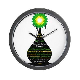 2010 Gifts  2010 Home Decor  BP Oil Spill Disaster Wall Clock