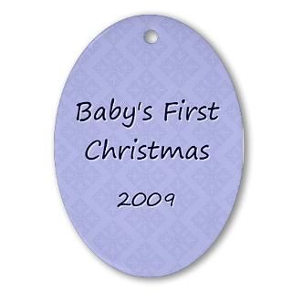 2009 Blue Pattern Oval Ornament for $12.50