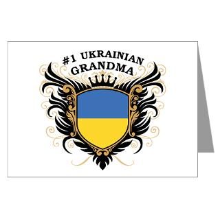 number one ukrainian grandma greeting card
