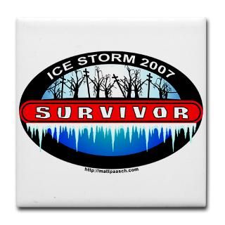 Ice Storm 2007 Survivor Tile Coaster