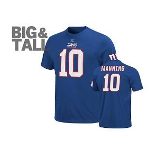 Giants Big and Tall Eligible Receiver Player Name and Number T Shirt