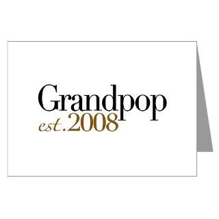 New Grandpop est 2008 Greeting Card