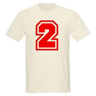 Varsity Uniform Number 2 (Red) Ash Grey T Shirt T Shirt by