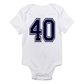Baby Clothing  NUMBER 40 FRONT Infant Bodysuit