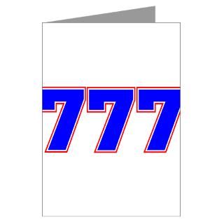 NUMBER 777 Greeting Cards (Pk of 20)