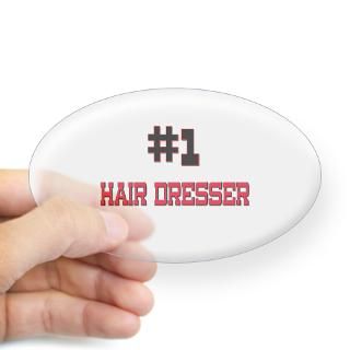 Number 1 HAIR DRESSER Oval Decal for $4.25