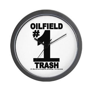 Oilfield Trash Number One Wall ClockOilRigs for $18.00