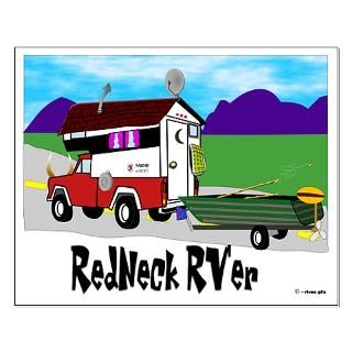 Small Poster  Redneck RV Motorhome T shirts and Coffe Mugs