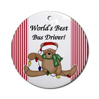 Best Bus Driver Christmas Ornaments  Unique Designs