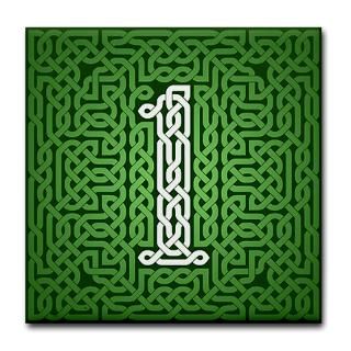 Address Kitchen and Entertaining  Green Celtic Knot Number Tile