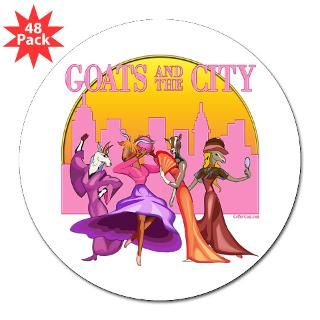 Goats and the City 3 Lapel Sticker (48 pk)  Goats and the City