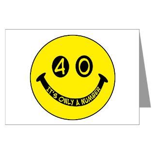40th birthday smiley face. 40, its only a number  Winkys t shirts