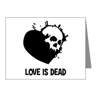 Day Note Cards  Valentines Day. Love is dead Note Cards (Pk of 10