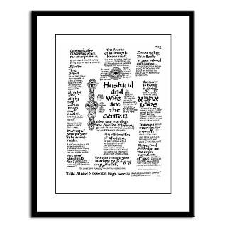 Marriage Twerski  v.17.7  Large Framed Print  Rabbi & Rebbetzin