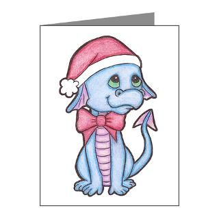 Armstrong Note Cards  Christmas Dragon Drawing Note Cards (Pk of 10