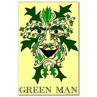 Green Man 11x17 inch poster  Earthophilia  Irregular Liberal