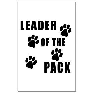 Leader of the Pack Mini Poster Print  Leader of the Pack Dog Paw
