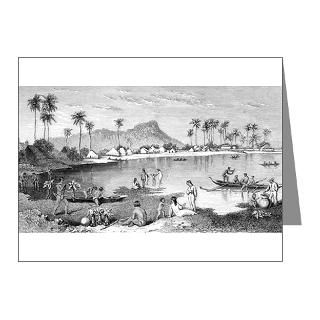 Gifts  Antique Note Cards  Old Waikiki Note Cards (Pk of 10