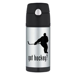 Hockey 2 FUNtainer Thermos Bottle (12 oz) by gotwhat