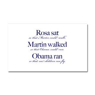 01 20 09 Car Accessories  Rosa, Martin, Obama Car Magnet 20 x 12