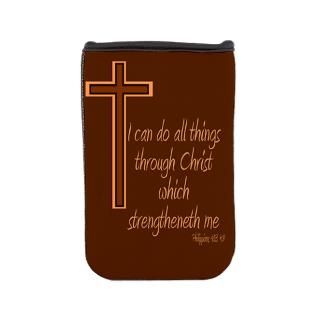 Philippians 4 13 Brown Cross Nook Cover for $29.50