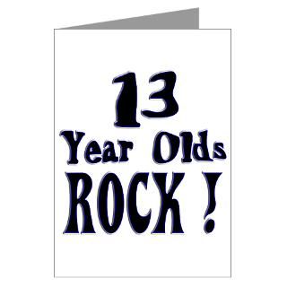 13 Year Olds Rock Greeting Cards (Pk of 10)