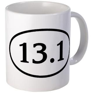 13.1 Gifts  13.1 Drinkware  13.1 Half Marathon Oval Mug