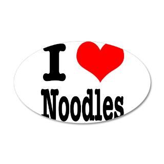 Custom Gifts  Custom Wall Decals  I Heart (Love) Noodles 22x14