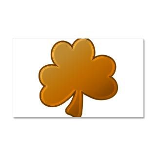 Lucky Orange Clover 22x14 Wall Peel