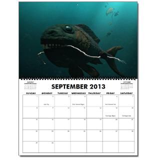 Sea Monsters Calendar   Oversized 17 x 11 inch by ssp_marketplace