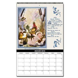 Year With The Fairies 17 Tall 2013 Wall Calendar by vintagecalendar