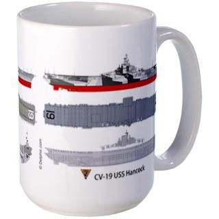 Cv 19 Gifts  Cv 19 Drinkware  USS Hancock CV 19 CVA 19 Mug