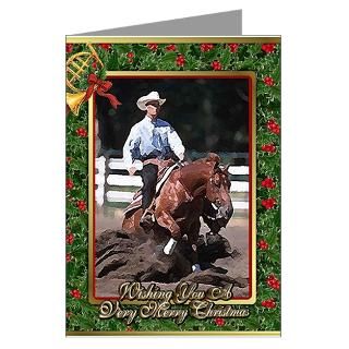 quarter horse christmas greeting cards pk of 20