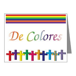 Colores Note Cards  De Colores Rainbow Crosses Note Cards (Pk of 20