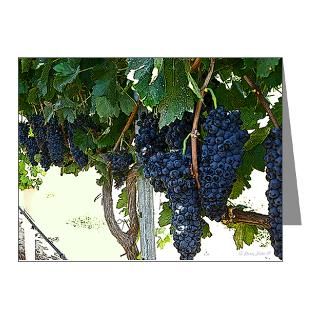 Drink Gifts  Drink Note Cards  Grape Vine Note Cards (Pk of 20)