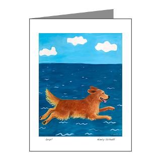 Dog Art Gifts  Dog Art Note Cards  LEAP Note Cards (Pk of 20)