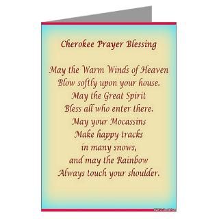 cherokee prayer blessing greeting cards pk of 20