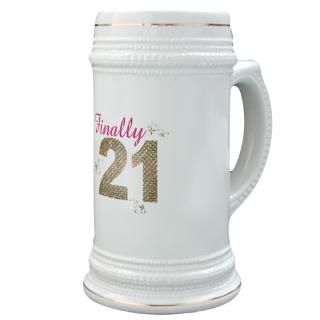 Finally 21 Happy 21st Birthday Stein for $22.00