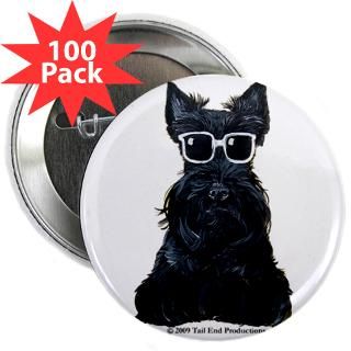 Bad Dog Buttons  Scottie Bad to the Bone 2.25 Button (100 pack