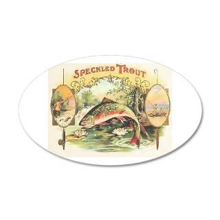 Cigar Wall Decals  Speckled Trout Cigars 38.5 x 24.5 Oval Wall Peel