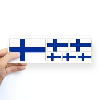 Finnish Flags Sticker 10x3 / 25x7.5cm for $4.25