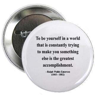 Author Gifts  Author Buttons  Ralph Waldo Emerson 4 2.25 Button