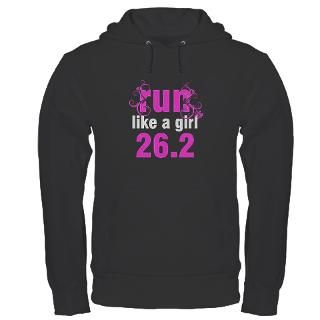 10K Gifts  10K Sweatshirts & Hoodies  Run like a girl 26.2 Hoodie