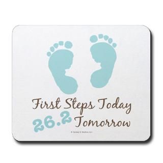 26.2 Gifts  26.2 Home Office  Blue Baby Footprints 26.2 Marathon