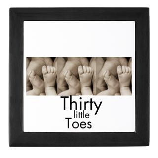 30 Tiny Toes Triplets Keepsake Box