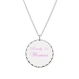Pink Proverbs 31 Woman Necklace for $20.00
