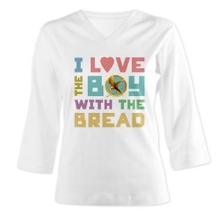 Boy With The Bread [multi2] Womens Long Sleeve Shirt (3/4 Sleeve) by