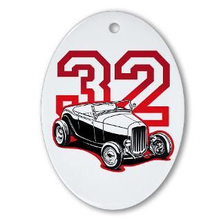 32 Roadster in Red Oval Ornament for $12.50